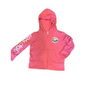 Gap Kids 4-5 XS Hoodie - Neon Pink / Retro